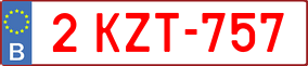 Truck License Plate